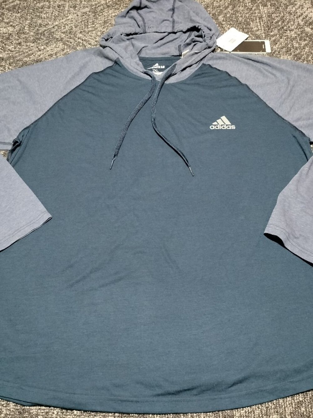 Adidas Hoodie Mens 2XL XXL Ultimate 2.0 Navy Blue Long Sleeve Pullover Shirt NEW